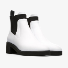 Camper Wonder Womens Ankle Boots US-94907 White Black Friday Sale